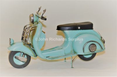 Handcrafted Tin Plate Blue Scooter LP42170