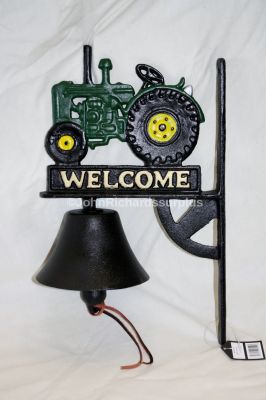 Cast Iron Vintage Tractor Wall Bell