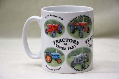 Classic china Durham Mug Tractor Collage Times Past