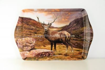 British Wildlife Red Deer Stag Snack Tray Leonardo Collection
