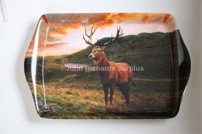 British Wildlife Red Deer Stag Snack Tray Leonardo Collection