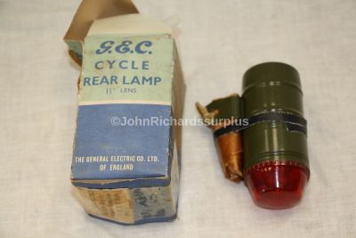 GEC Vintage Bicycle Red Rear Lamp Battery Operated  6220999427863
