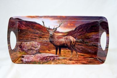 British Wildlife Red Deer Stag Sandwich Tray Leonardo Collection