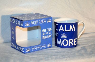 Bone China Keep Calm and Drink More Mug Gift Boxed