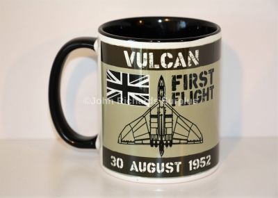 Classic Style China Mug RAF Avro Vulcan Bomber Aircraft First Flight 