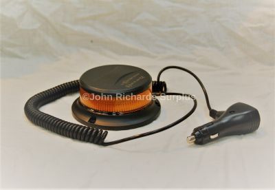 Ultra Slim Magnetic Mount LED Flashing Beacon 12/24 volt Part no 824