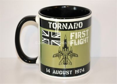 Classic Style China Mug RAF Tornado GR4 Aircraft First Flight 