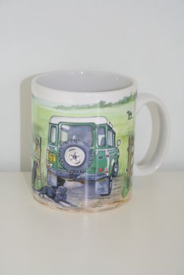 Photo Ceramic Durham Mug Land Rover & Horses