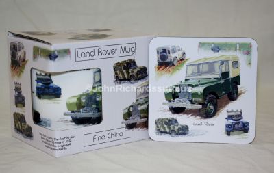 Bone China Land Rover Mug Gift Boxed With Coaster LR0008