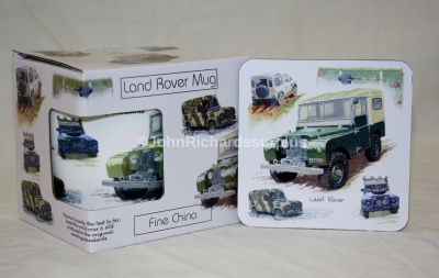 Bone China Land Rover Mug Gift Boxed With Coaster LR0008