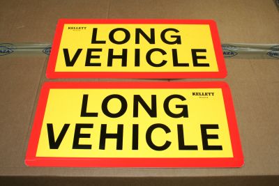 Long Vehicle truck trailer sign pair TTC1055
