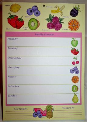 A4 Weekly Planner Fruit