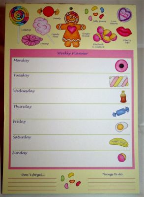 A4 Weekly Planner Sweets