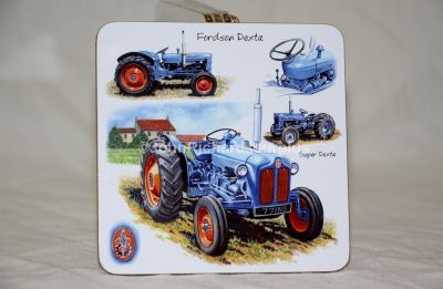 Drinks Coaster Featuring Fordson Dexta Tractor