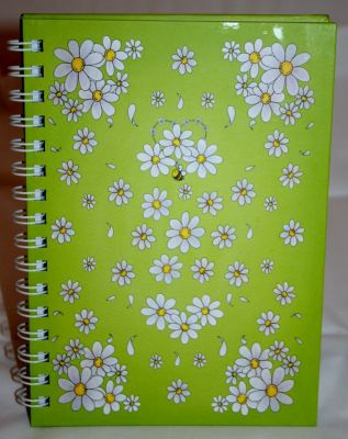 A6 Daisy Flower Hard Back Notebook