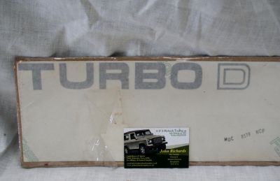 Range Rover Classic Turbo D Tailgate Decal MUC8579MF