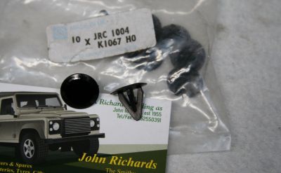 Land Rover all models push in blank clip x10 JRC1004