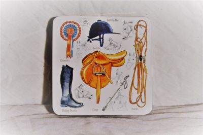 Horse and Rider Drinks Coaster Set of 4