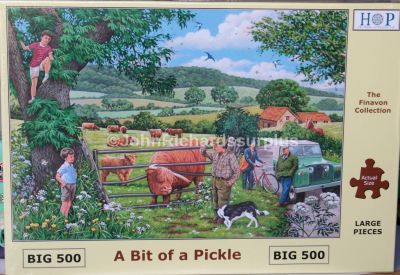 A Bit of a Pickle Big 500 Piece Jigsaw Puzzle Land Rover Series 2