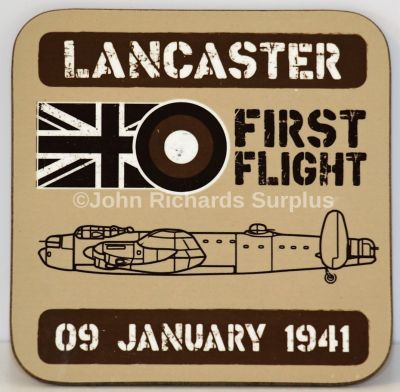 Drinks Coaster Avro Lancaster Bomber Aircraft First Flight 