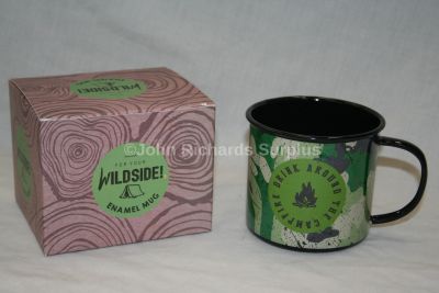 Wildside Tin Mug Drink around the campfire 9cm diameter 