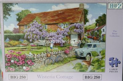 Wisteria Cottage Big 250 Piece Jigsaw Puzzle Austin A35 Van Delivery