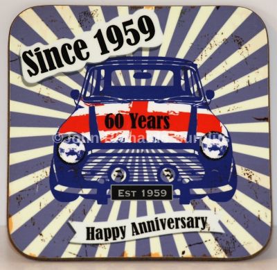 Drinks Coaster Mini Anniversary 1959-2019