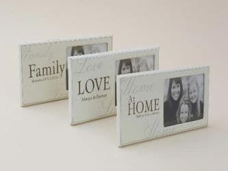 Stylish Shabby Chic White Photo Frame in 3 Styles Family Home Love 1024