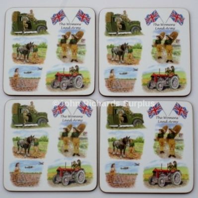 The Womens Land Army Drinks Coaster Set of 4