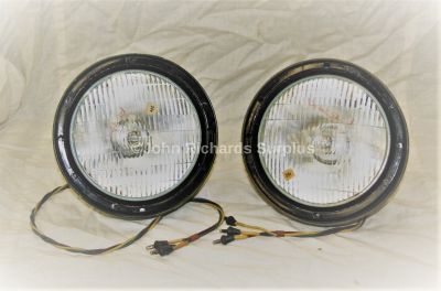 Land Rover Military Headlamp Assembly with Outer Bezel Pair 514774
