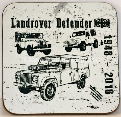 Drinks Coaster Land Rover Defender 1948-2016