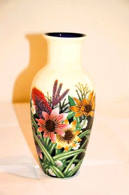 Old Tupton Ware 23cm Vase Summer Bouquet TW1131 