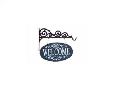 Cast Iron & slate Ornate Welcome Sign 2 designs 12151, 12153