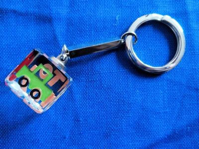 Spaceform Glass Keyring 4 Styles Available