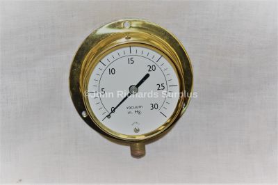 Barnet Vacuum Gauge 0-30Hg WI-WA JN-PT 15A