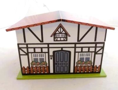 Musical Jewellery Box in 3 styles Sweetshop, House or Pony 1341, 1342,1343