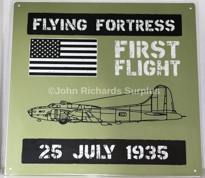 Metal Wall Sign Boeing Flying Fortress Aircraft First Flight