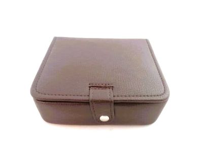 Espresso Brown Unisex Travel Jewellery Box by Mele 1523