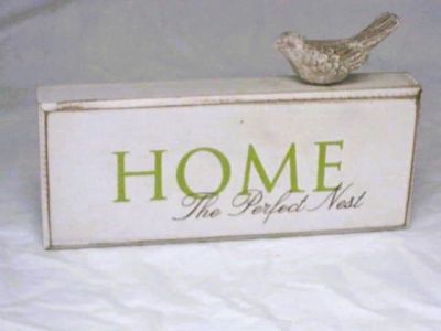 Garden Style Wooden Block Home Sign in 3 Styles 17230