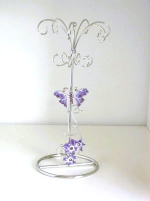 Lilac Butterfly Jewellery Tree / Holder 1812