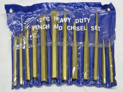 Hilka 12 Piece Heavy Duty Punch and Chisel Set 44999912