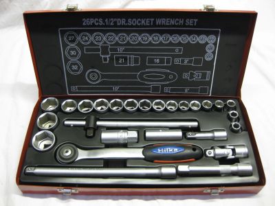 Hilka 26 Piece 1/2" Drive Socket Wrench Set 01102602