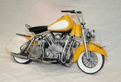 Handcrafted Tin Plate Harley Style Motorbike