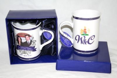 William & Catherine Commemorative Wedding Mug (Blue) RW206