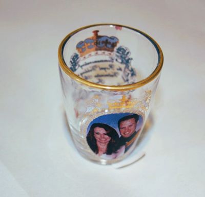 William & Catherine Commemorative Wedding Shot Glass 119097