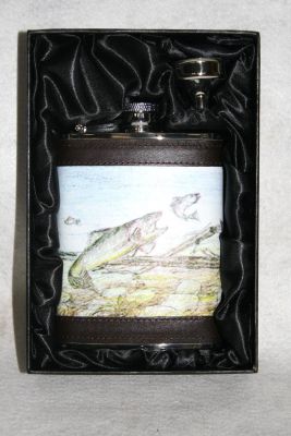 Angling Hip Flask Fathers Day Birthday Gift 242