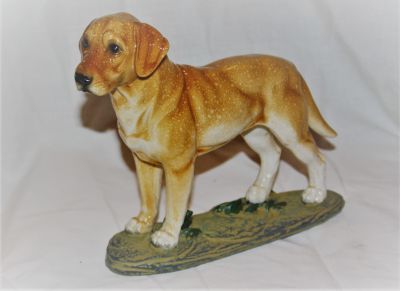 Standing Golden Labrador Retriever Figurine Ornament