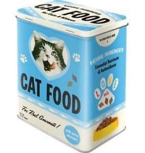 Nostalgic Art Cat Food Storage Tin 30143