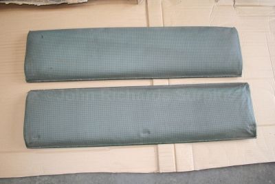 Land Rover Series 1 Green Check Rear Bench Seat Back Pair 304157