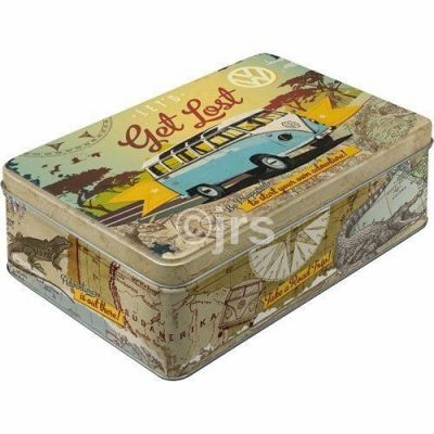 Nostalgic Art Tin Storage Box Volkswagen Camper Van "Let's Get Lost" 30701